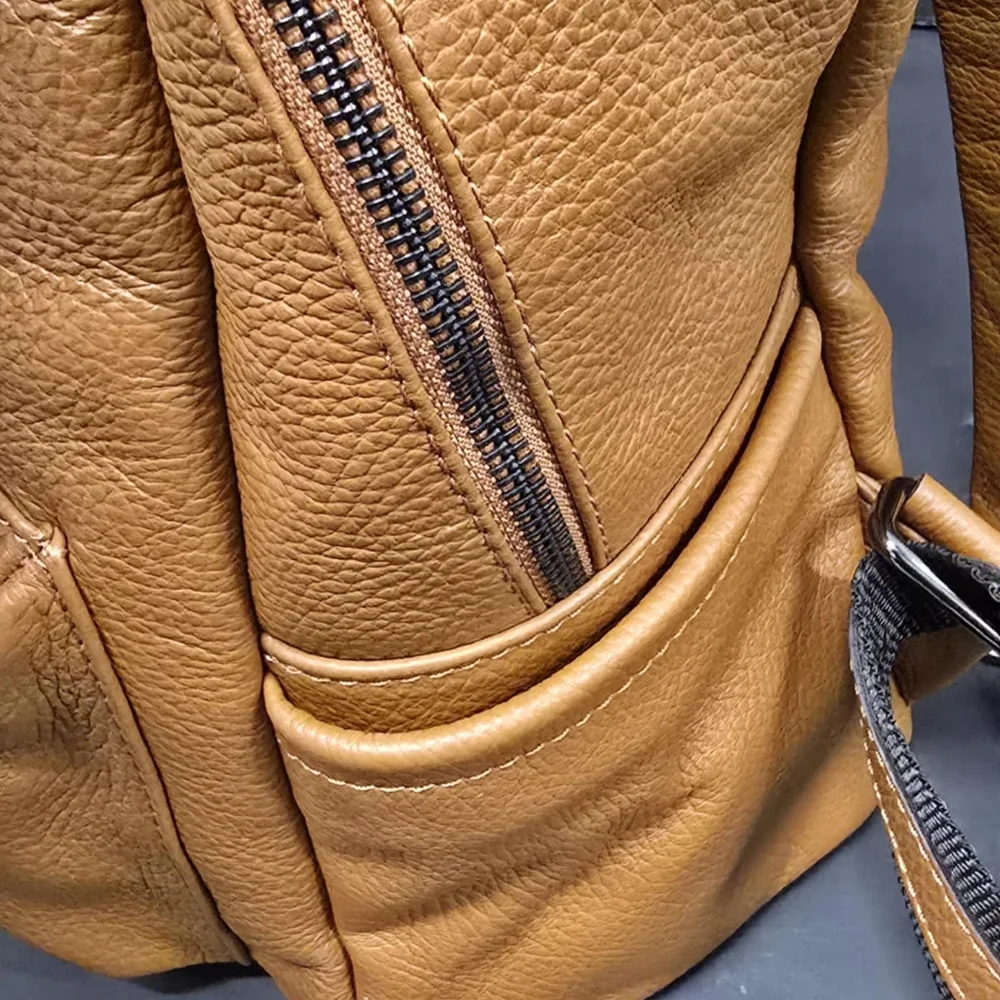 UNICA Made in‎ Italy Brown Leather Backkpack